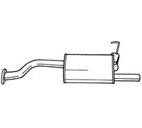 125 cv Silenziatore posteriore per Honda Civic V Tre Vol EG, EH 1.6 16V VTEC 159