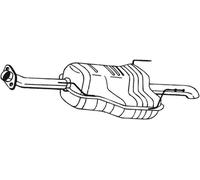 125 CV SILENZIATORE POSTERIORE PER OPEL Astra G 2 VOL/Cod Sp T98 2.2 DTi KW 92 C