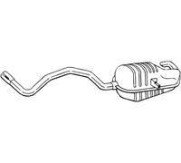 125 CV SILENZIATORE POSTERIORE PER RENAULT Scnic II JM0/1 1.9 dCi KW 92 CV 125