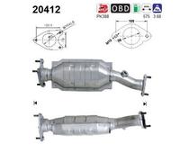 150 KW 204 CV CATALIZZATORE PER Ford Mondeo III B5Y 3.0 V6 24V