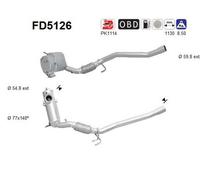 125 KW 170 CV FAP PER Skoda Octavia II 1Z3 2.0 TDI RS
