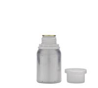 125 ml bottiglia in alluminio, metallo, argento, bocca: DIN 32