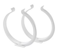 125 mm, 2 fascette stringitubo per tubo di ventilazione rotondo, supporti da parete in plastica, montaggio a parete o a soffitto, per sistemi di ventilazione dell'aria o di scarico