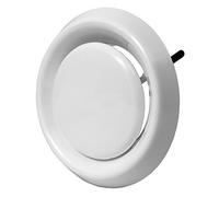 Ø 125 mm diffusore regolabile - valvola universale di alimentazione/scarico - griglia di ventilazione - plastica ABS bianca