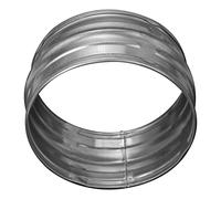 ø125 mm Giunti per tubi rotondi, connettori per condotti di sfiato in metallo, prolunga di sfiato, connettore per tubi in metallo zincato, giunto di sfiato per asciugatrice