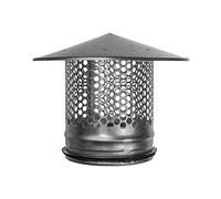 125 mm HVAC Parapioggia rotondo con tetto in acciaio zincato e guarnizione in gomma per un perfetto isolamento 12.5 cm