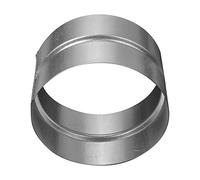 ø125 mm Prolunga di sfiato per connettore condotto di sfiato in metallo, raccordo per tubo in metallo zincato, accoppiatore di sfiato per essiccatore, giunto per tubo in carburo