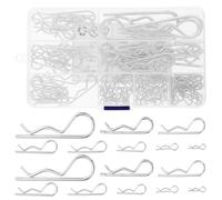 125 Pezzi Coppiglie a R in Acciaio Inossidabile Assortite | Set Multi Misura M3.5x75 M2.8x50 M2.5x45 M2x40 M1x17, per Meccanici e Proprietari Rv