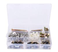 125 pezzi di hardware per mobili vite pre-inserita dado ruota eccentrica 3 in 1 kit di collegamento strumenti robusti elementi di fissaggio in acciaio inossidabile per