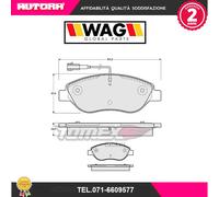 1250 Kit pastiglie freno ant.adatto a Alfa Romeo-Fiat-Lancia (MARCA-WAG).