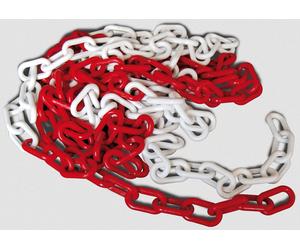 12551 Q.TA' 1 CATENA PLASTICA BIANCO ROSSO D 6 MM DA 25 M