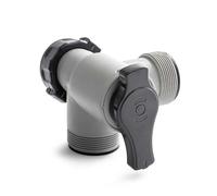 12569 Valvola bypass di ricambio per cascata multicolore Intex 28090. Attacchi da 2". 2 Attacchi maschio e 1 femmina.