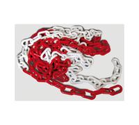 40271 CATENA IN PLASTICA BIANCA ROSSA GR. 8 MT. 25