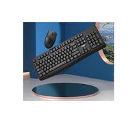 (1259) Combinazione di tastiera e mouse wireless, tastiera ergonomica per computer full-size da 2,4