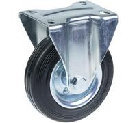 125mm 12.7cm Rotella Gomma Pneumatico, Fisso, Forte 120kg Capacità
