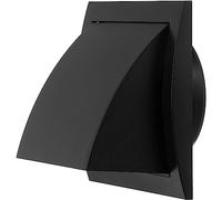 Ø 125mm Antracite Griglia di Ventilazione con Valvola Antiritorno - Griglie D'Aerazione con Protezione Antivento