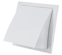 Ø 125mm Bianca Griglia di Ventilazione con Valvola Antiritorno - Griglie D'Aerazione con Protezione Antivento