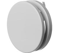 Ø 125mm Bianco Diffusore di Alimentazione dell'aria in Metallo - Valvola a Disco Regolabile - Con clip a molla - Rotonda Griglia di Ventilazione