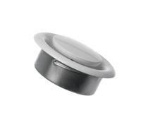 Ø 125mm Diffusore di Aspirazione - Valvola a Disco Regolabile - Griglia di Ventilazione Rotonda in Acciaio - Bianco