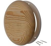 Ø 125mm Diffusore in Legno per Sauna - Valvola a Disco Regolabile - Rotonda Griglia di Ventilazione