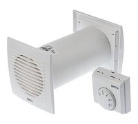 Ø 125mm Dissipatore di Calore con Termostato - Ventilatore Bianco - Scambiatore di Calore