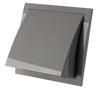 Ø 125mm Grigia Griglia di Ventilazione con Valvola Antiritorno - Griglie D'Aerazione con Protezione Antivento