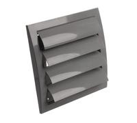 Ø 125mm Griglia di Ventilazione con Zanzariera - Griglie D'Aerazione con Alette a Gravità - Plastica ABS Grigio