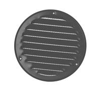 Ø 125mm Griglia di Ventilazione con Zanzariera - Griglie D'Aerazione in Metallo - Acciaio, Grigia