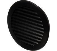 Ø 125mm Nera Rotonda Griglia di Ventilazione in Plastica - Griglie D'Aerazione