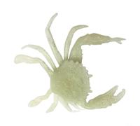 125mm PVC Crab Soft Bait 36g Green Brown Luminous(Luminous) | 3D realistic eyes, flexible body, natural swimming motion, 125mm size, attracts per bass and snook