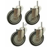 125mm Rotelle Resistente Bullone Foro 4 Girevole Con Raccordi, Set Di 4