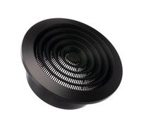 Ø 125mm Rotonda Griglia di Ventilazione a Soffitto con Zanzariera - Plastica ABS Antracite