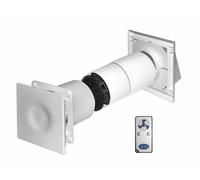 125mm Singolo Camera Calore Recupero Kit Con Telecomando Muro Estrattore Ventola