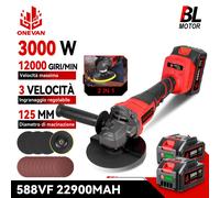 125mm Smerigliatrice Angolare a Batteria Senza Spazzole Brushless Macchina