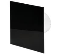 125mm Timer Aspiratore Vetro Nero Lucido Pannello Frontale TRAX Ventilatore