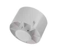 EUROPLAST Ø 125mm Ventilatore Per Tubo Di Scarico - Silenzioso Con Cuscinetti a Sfera - Plastica - Bianco