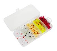 125pcs/set Soft Wackier Worm Baits Silicone Fishing Lures Short Artificial Swimbaits