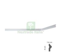 125PZ CORNICE DECORATIVA PER SOFFITTO MOD. I709 MM 14 X 40: