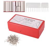 125pz Perni per Blocco Maglia, 25pz Pettini per Bloccaggio Maglia e 100pz Perni a T, Pettine da Bloccaggio, Blocchi per Maglia, Knit Blockers per Bloccare Lavoro a Maglia Uncinetto Pizzo Ricamo