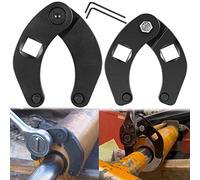 1266 Chiave per dado a ghiandola regolabile + 7463 piccola chiave a dado regolabile universale per cilindri idraulici sulla maggior parte delle attrezzature agricole e edili