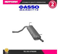 269007 Marmitta terminale scarico adatto a Fiat 500-Panda (MARCA-IMASAF)..