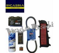 12746 - KIT TAGLIANDO FILTRO OLIO BATTERIA RULLI KYMCO 300 PEOPLE GTI 2010-2016