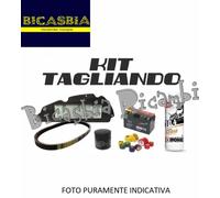 12747 - KIT TAGLIANDO FILTRO OLIO BATTERIA RULLI PIAGGIO 300 BEVERLY IE ABS EMEA
