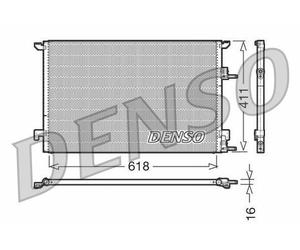 12793295 12804660 871873U Condensatore A/C per SAAB 9-3 - 9-3X 02"->15" DENSO