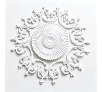 127cm Rosone Lampadario Soffitto Bianco Polistirolo Decorativo