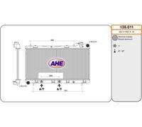 128.011 AHE Radiatore, Raffreddamento motore per SUBARU