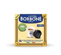 128 Capsule Caffè Borbone miscela DEK Decaffeinato compatibili con Dolce Gusto - 8 Astucci da 16 - Nescafe Dolce Gusto Borbone Dolce Re DEK -