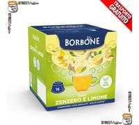 128 Capsule Caffè Borbone Zenzero e Limone 100% Compatibili Nescafè Dolce Gusto