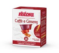 128 CAPSULE CAFFE' E GINSENG RISTORA COMPATIBILE LAVAZZA A MODO MIO