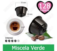 128 Capsule Cialde Caffe Compatibili NESCAFE DOLCE GUSTO Miscela Verde